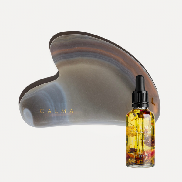 Agate GUA SHA + Antioxidant Face Oil